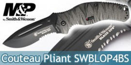 Couteau Automatique OTF Smith&Wesson Lame Acier AUS-8 Manche Aluminium  SWOTF9B - Couteaux automatiques (7462428)