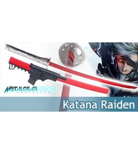 Katana Raiden Epee Metal Gear Solid Lame Rouge