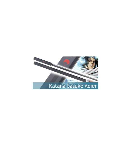 Katana sasuke epée kusanagi noir luxe sabre dans naruto