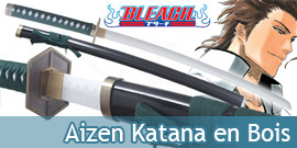 Bleach Katana Aizen en Bois...