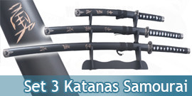 Set 3 Katanas en Bois...