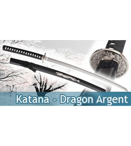 Katana - Dragon Argent